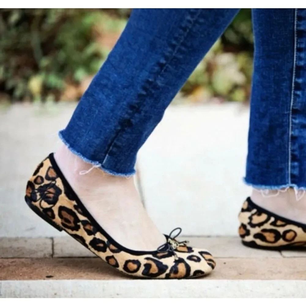 Sam Edelman Felicia Leopard Ballet Flats Sz 7